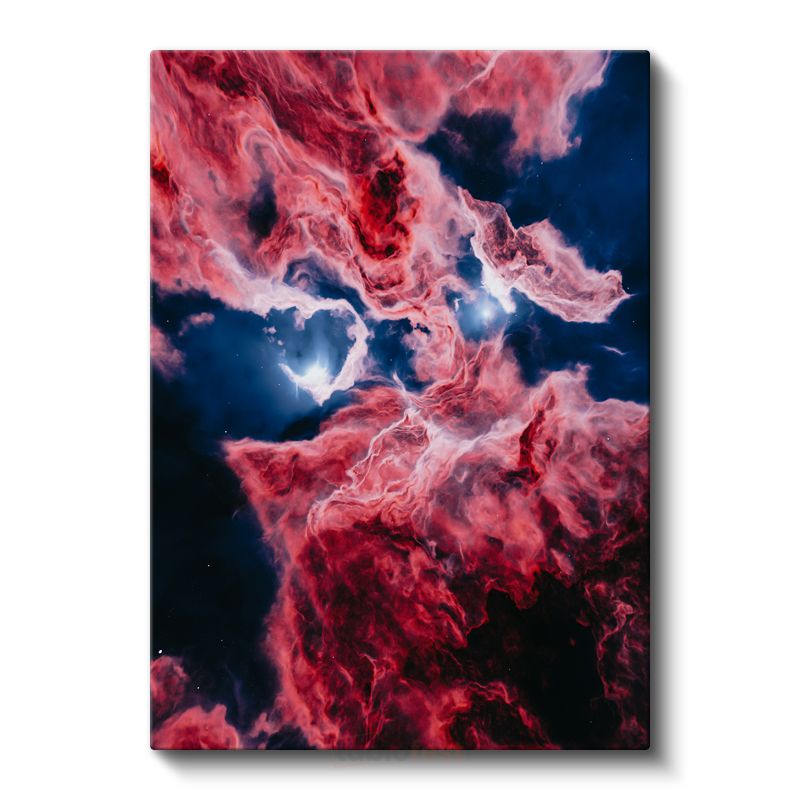 Kızıl Nebula - Kozmik Bulutların Görkemi Kanvas Tablo