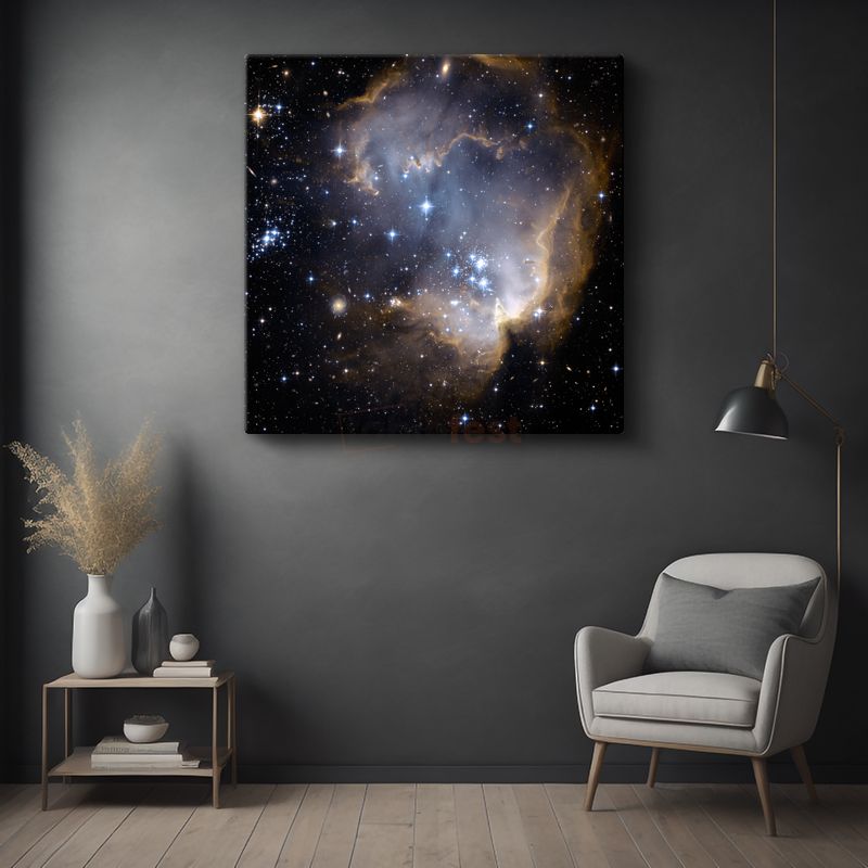 Yıldız Doğumu - Parlayan Nebula Kanvas Tablo