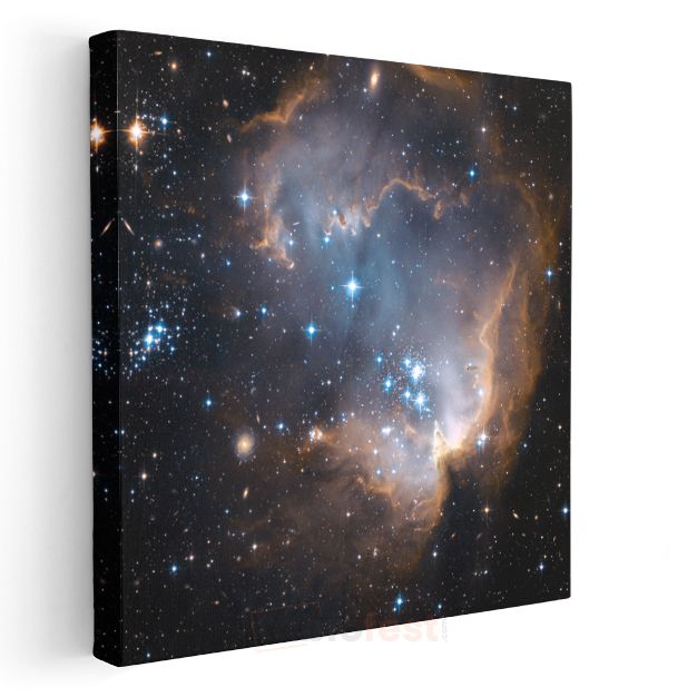 Yıldız Doğumu - Parlayan Nebula Kanvas Tablo