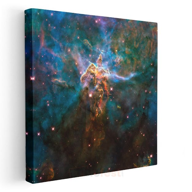 Mistik Nebula - Renkli Kozmik Bulutlar Kanvas Tablo