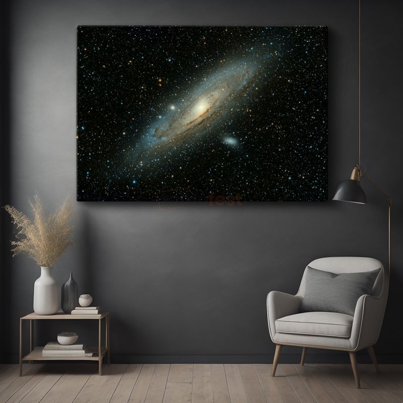 Andromeda Galaksisi - Yıldızların Dansı Kanvas Tablo