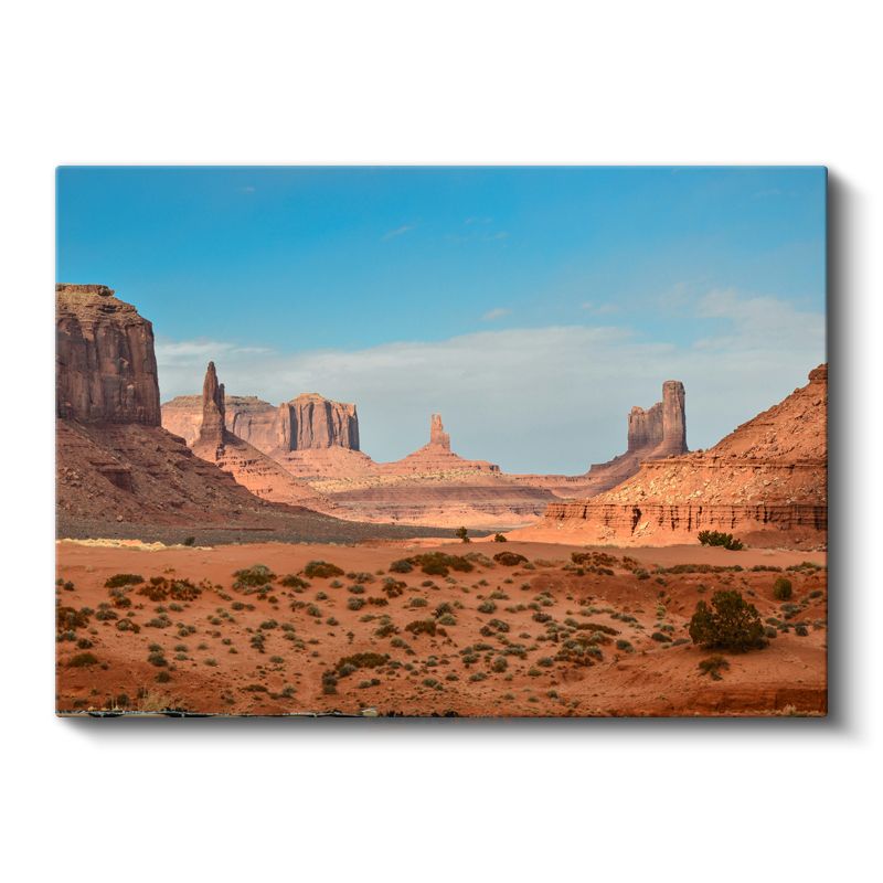 Monument Valley - Kızıl Kayalıklar Manzarası Kanvas Tablo