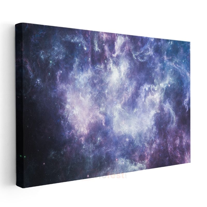Kozmik Nebula - Evrenin Mor Işıltısı Kanvas Tablo