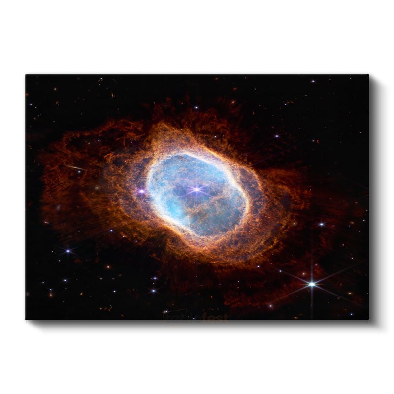 Kozmik Ateş - Yıldızlar Arasında Parlayan Nebula Kanvas Tablo