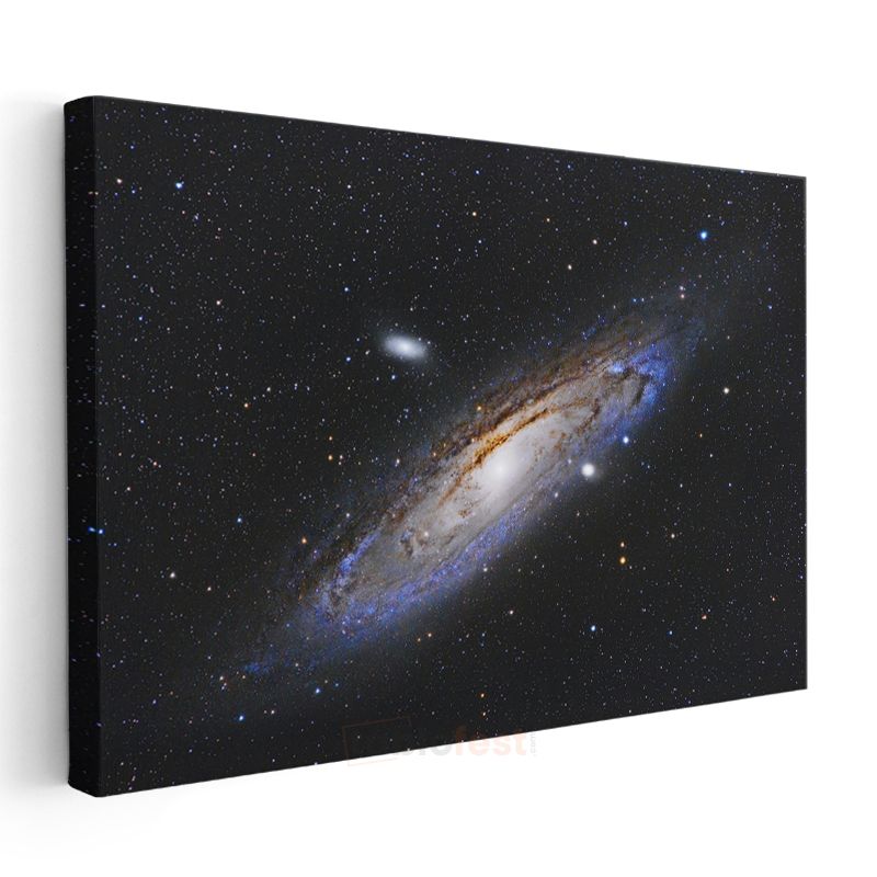 Andromeda Galaksisi - Yıldızlarla Dolu Spiral Galaksi Kanvas Tablo