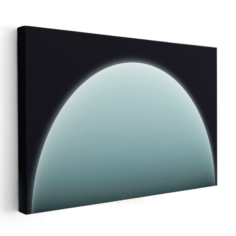 Uranus - Turkuaz Gezegenin Huzur Veren Görüntüsü Kanvas Tablo