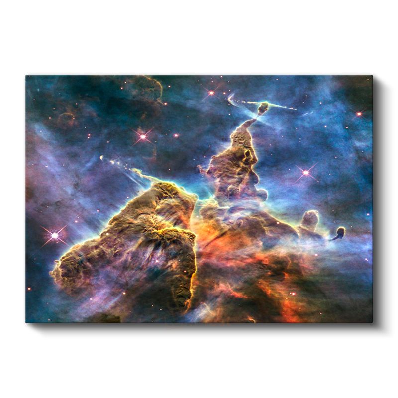 Kozmik Nebula - Yıldızlarla Bezeli Uzay Derinliği Kanvas Tablo