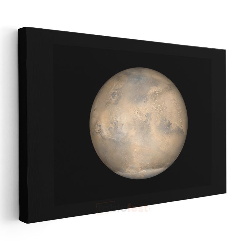 Mars Gezegeni - Kozmik Kızıl Dünya Görüntüsü Kanvas Tablo