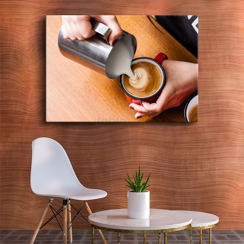 Barista - İleri Seviye Latte Art Teknikleri Kanvas Tablo