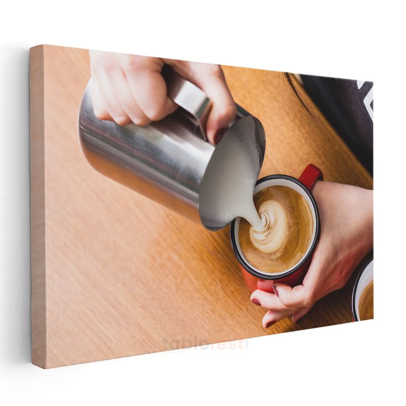 Barista - İleri Seviye Latte Art Teknikleri Kanvas Tablo