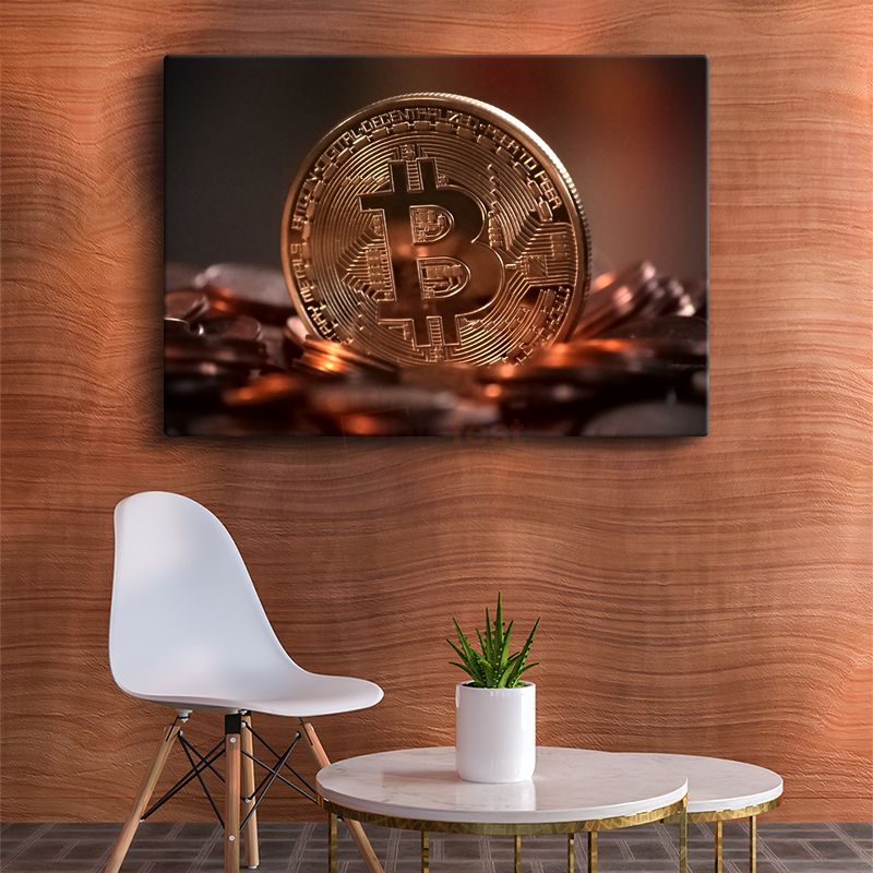 Finans Danışmanı - Bitcoin Değer Analizi Kanvas Tablo