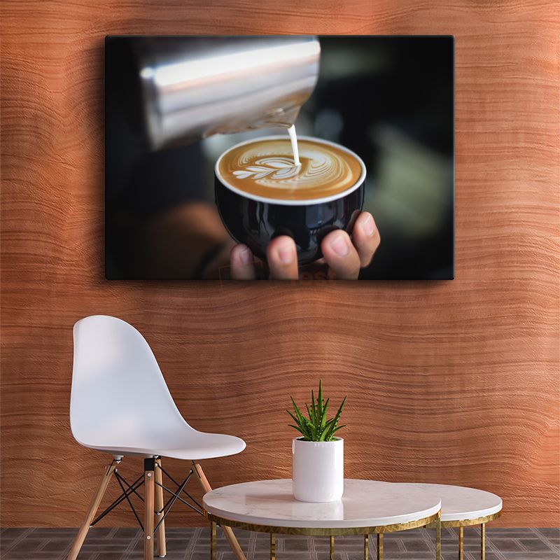 Barista - Dekoratif Latte Art ve Profesyonel Kahve Sunumu Kanvas Tablo