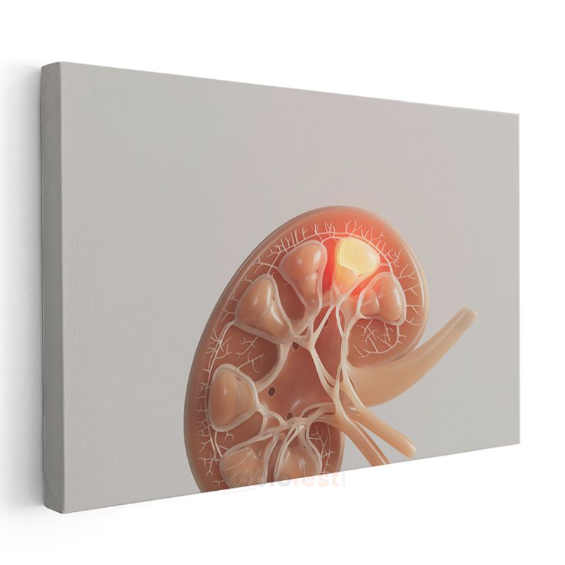 Nefrolog - Böbrek Anatomisi ve Fonksiyonları Kanvas Tablo