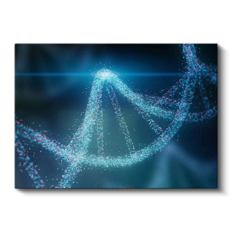 Genetik Mühendisi - DNA Moleküler Yapı Kanvas Tablo