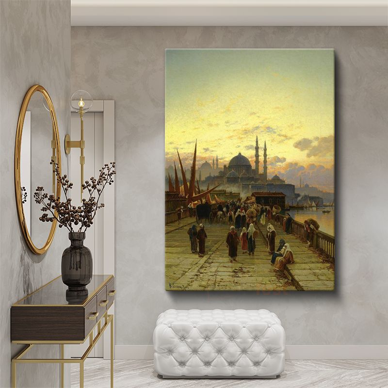 İstanbul Silueti - Tarihi Yarımada Manzarası Kanvas Tablo