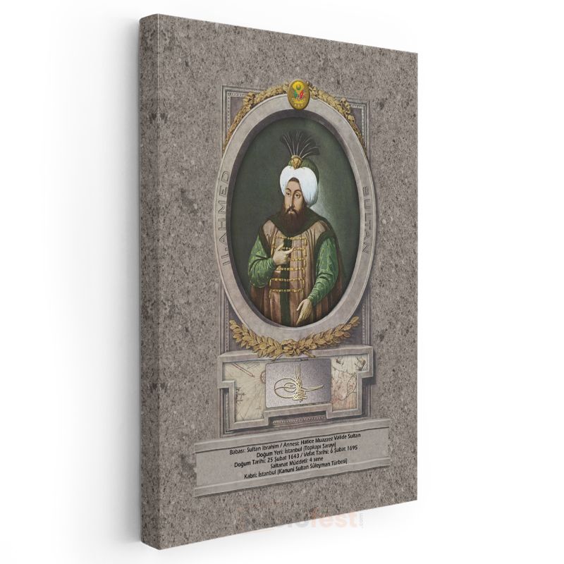 Osmanlı Padişahları - Sultan İbrahim Kanvas Tablo
