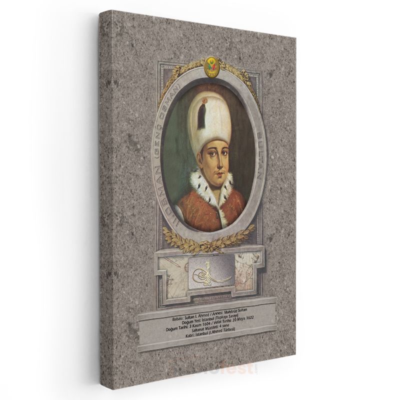 Osmanlı Padişahları - Sultan I. Ahmed Kanvas Tablo