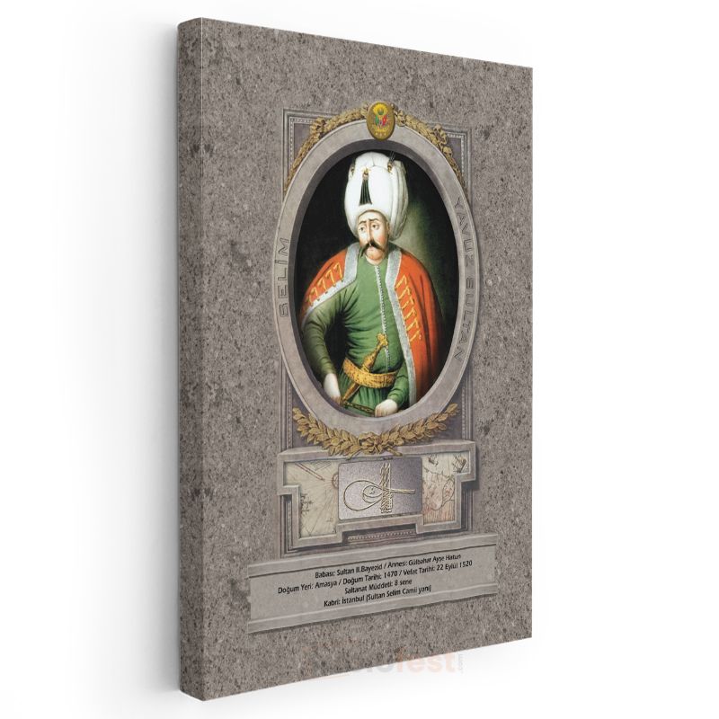 Osmanlı Padişahları - Sultan II. Bayezid Osmanlı'nın Sekizinci Padişahı Kanvas Tablo