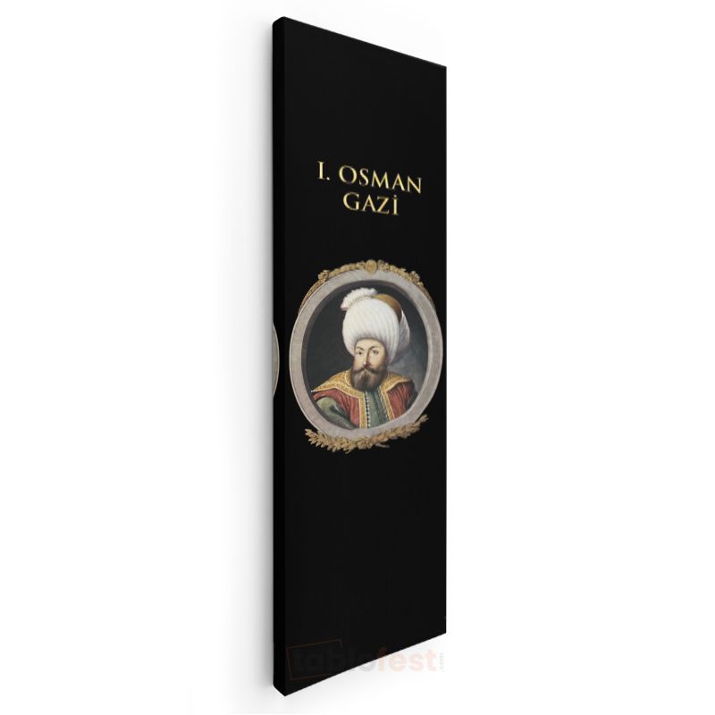 Osmanlı Padişahı - I. Osman Gazi Portresi Kanvas Tablo