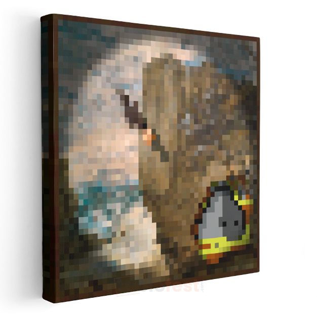 Minecraft - Cavebird Piksel Kanvas Tablo