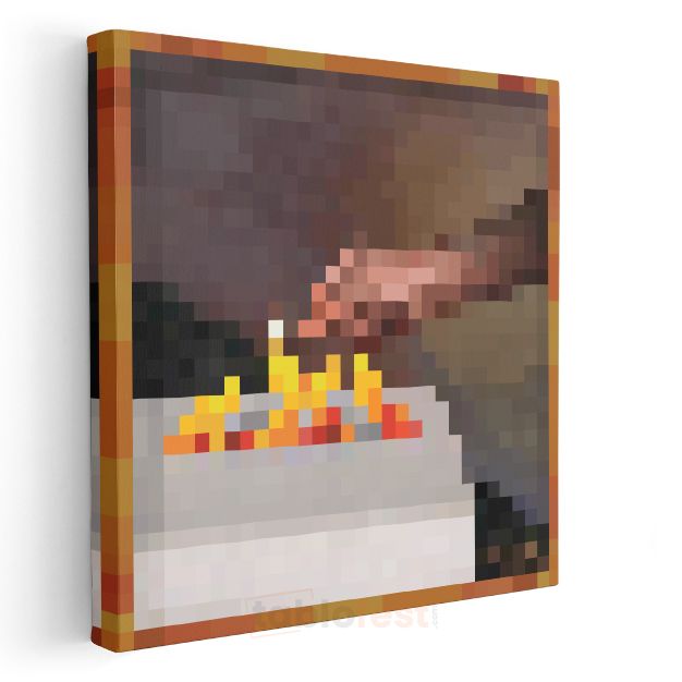 Minecraft - Match Piksel Kanvas Tablo