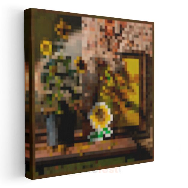 Minecraft - Sunflowers Piksel Kanvas Tablo