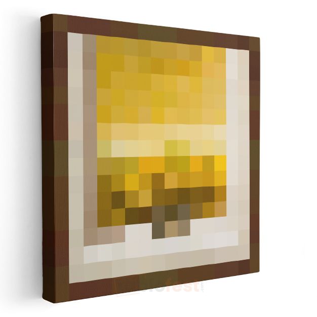 Minecraft - Wasteland Piksel Kanvas Tablo