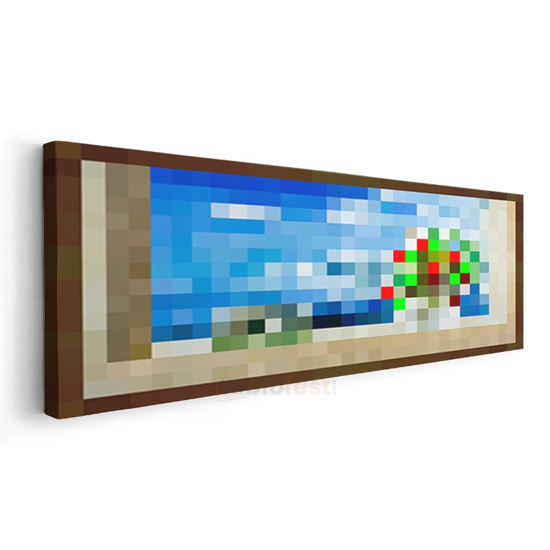 Minecraft - Seaside Piksel Kanvas Tablo