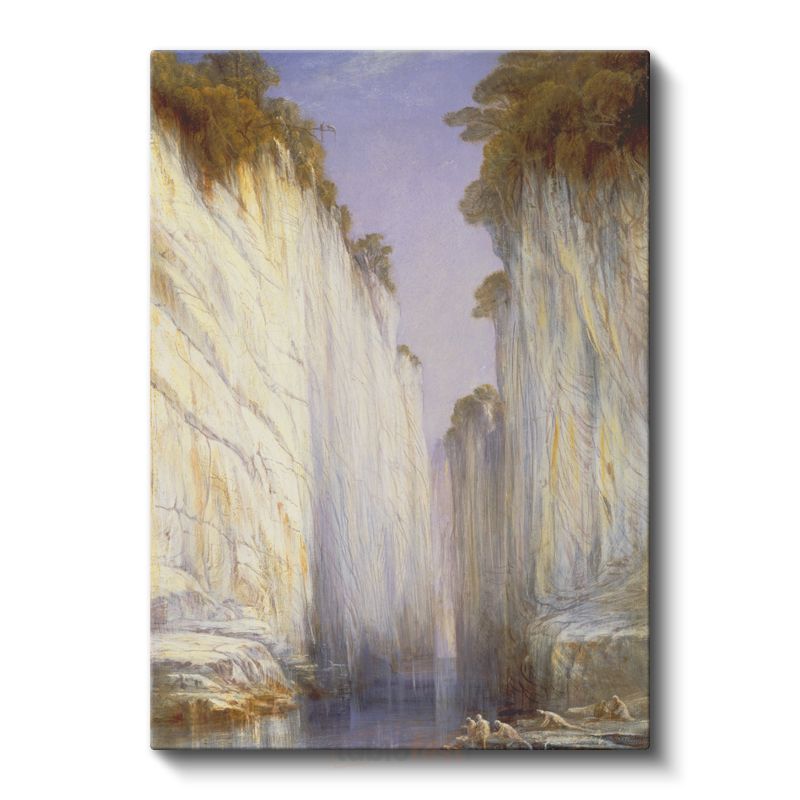 Edward Lear - Petra Kanyonu Kanvas Tablo