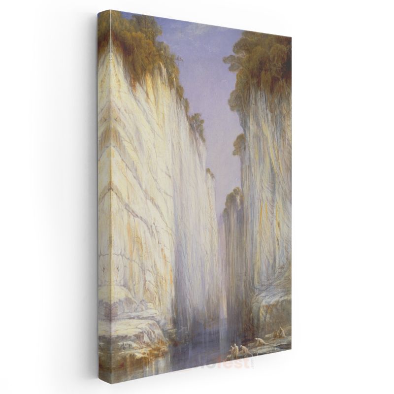 Edward Lear - Petra Kanyonu Kanvas Tablo
