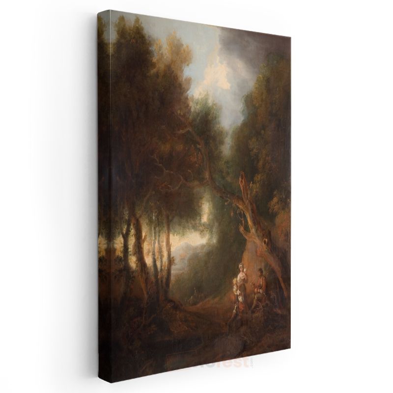 Thomas Gainsborough - Orman Yolu Kanvas Tablo