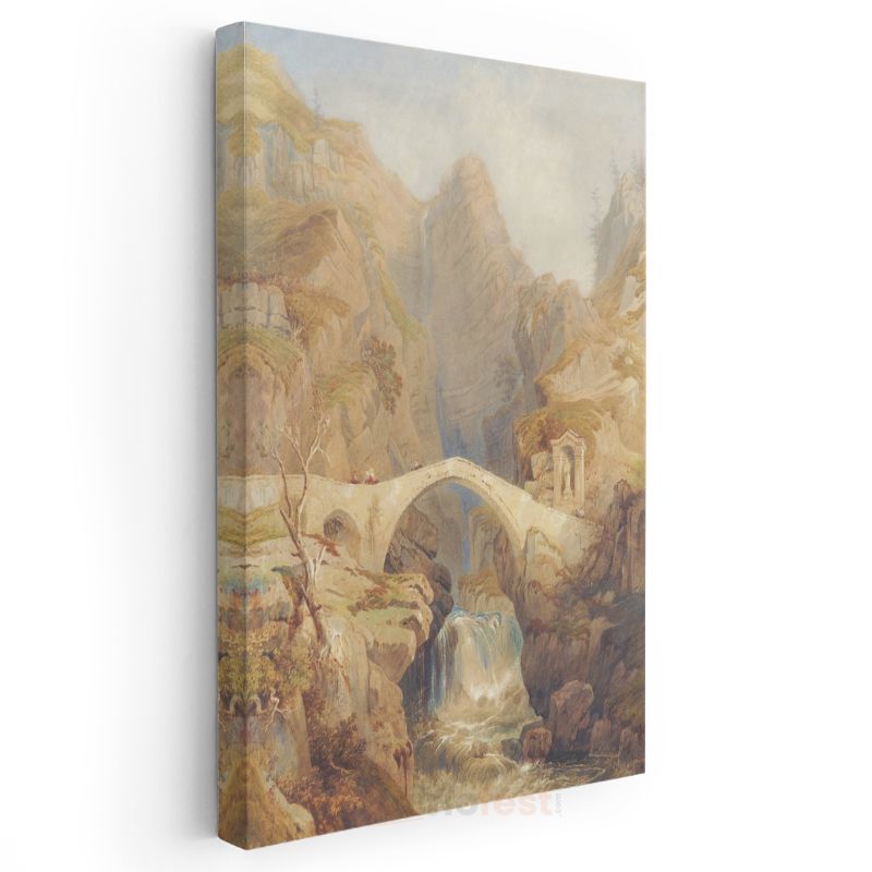 J.M.W. Turner - Dağ Köprüsü Kanvas Tablo