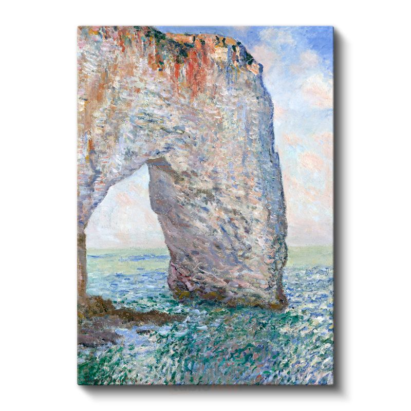 Claude Monet - Étretat'da Manş Denizi Kıyısındaki Kaya Kemeri Kanvas Tablo