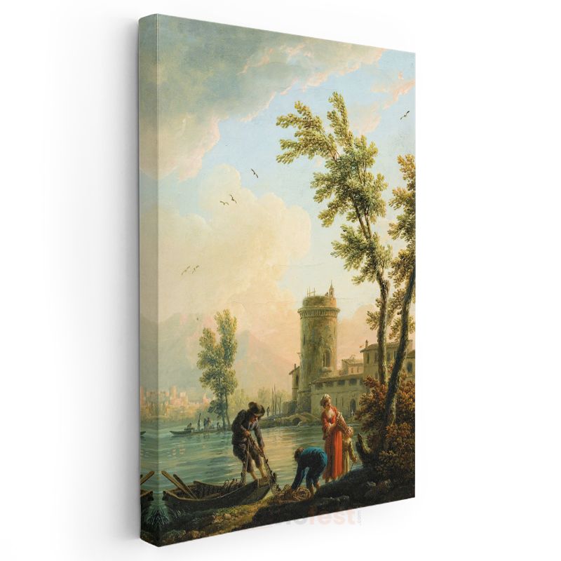 Claude Lorrain - Kıyı Manzarası Kanvas Tablo