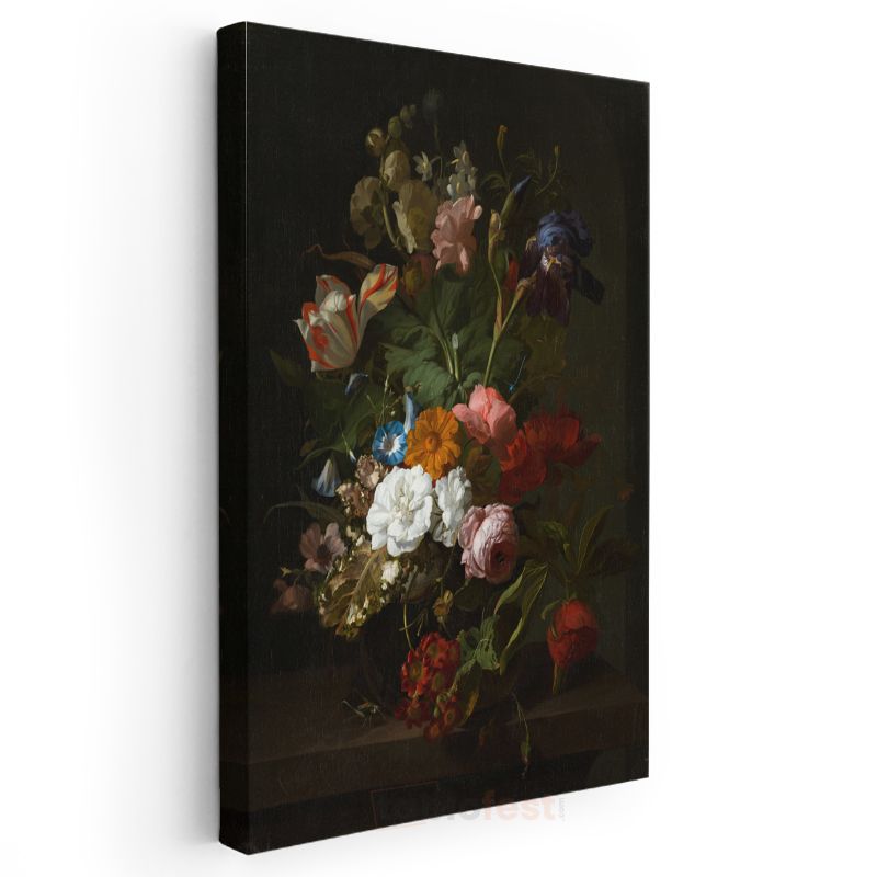 Rachel Ruysch - Çiçek Buketi Kanvas Tablo