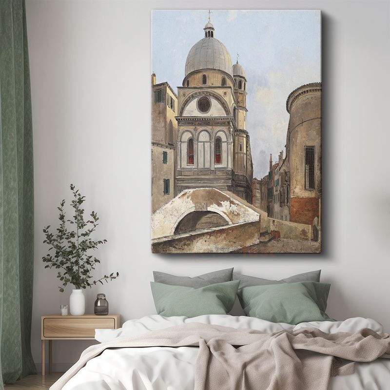 Canaletto - Venedik Kilisesi Kanvas Tablo