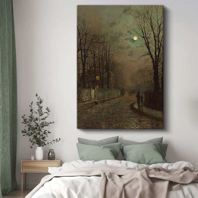 John Atkinson Grimshaw - Mehtaplı Gece Kanvas Tablo