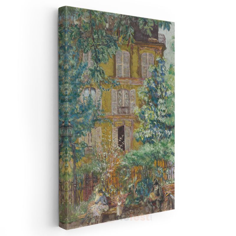 Edouard Vuillard - Sarı Ev ve Bahçe Kanvas Tablo