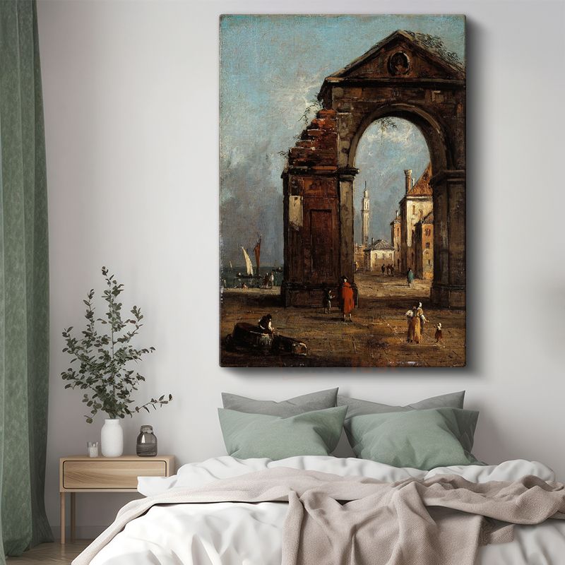 Francesco Guardi - Venedik Kemeri Kanvas Tablo