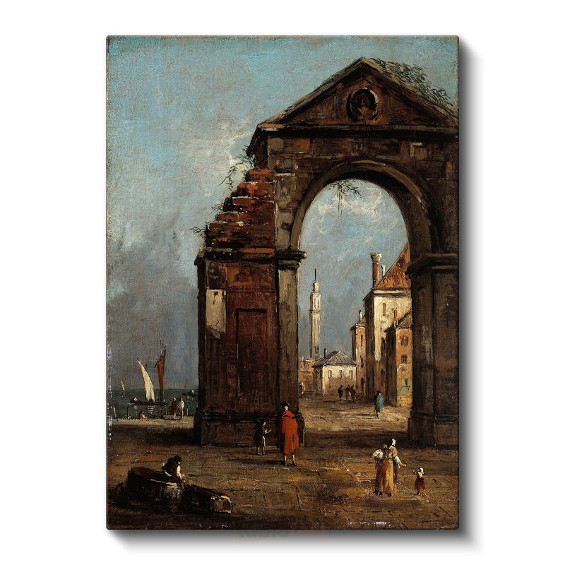 Francesco Guardi - Venedik Kemeri Kanvas Tablo