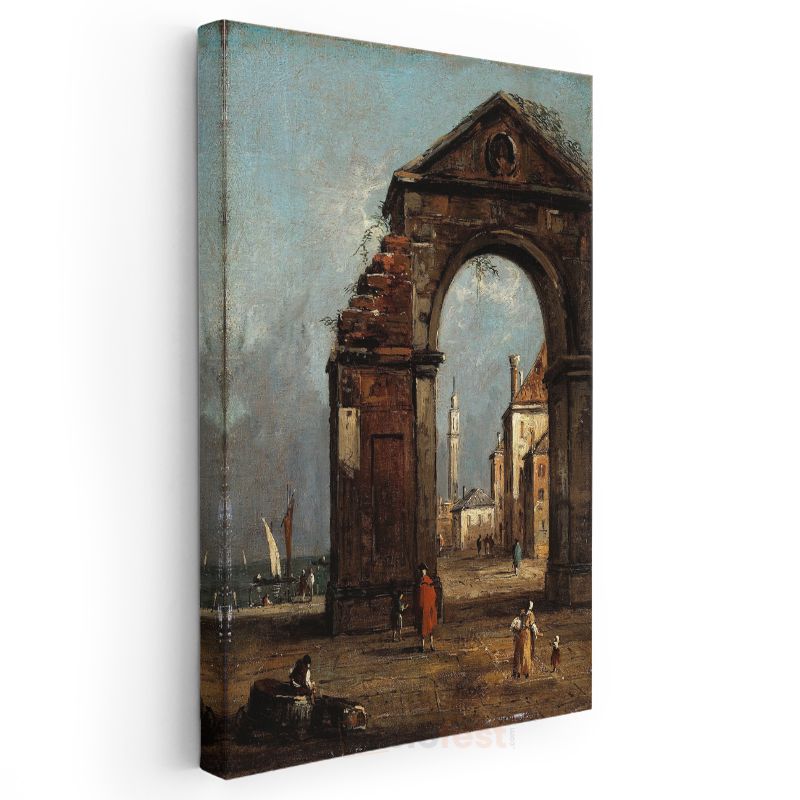 Francesco Guardi - Venedik Kemeri Kanvas Tablo
