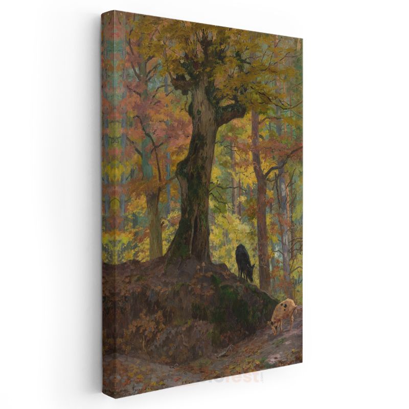 Ivan Shishkin - Sonbahar Ormanı Kanvas Tablo