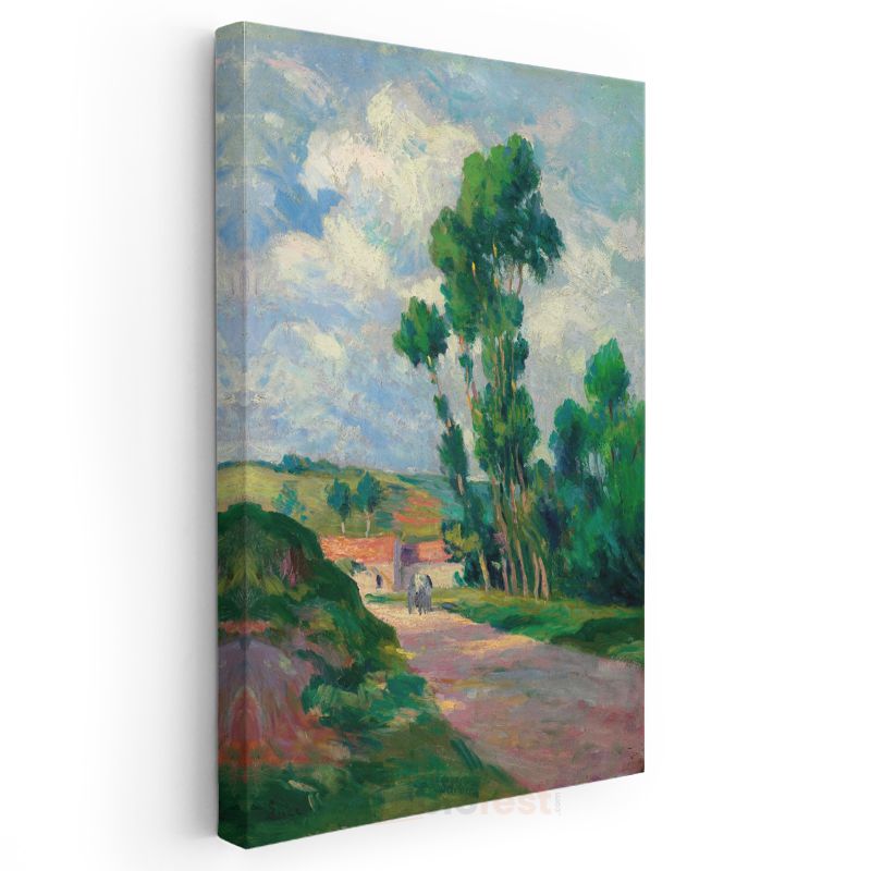 Maximilien Luce - Kırsal Yol Kanvas Tablo