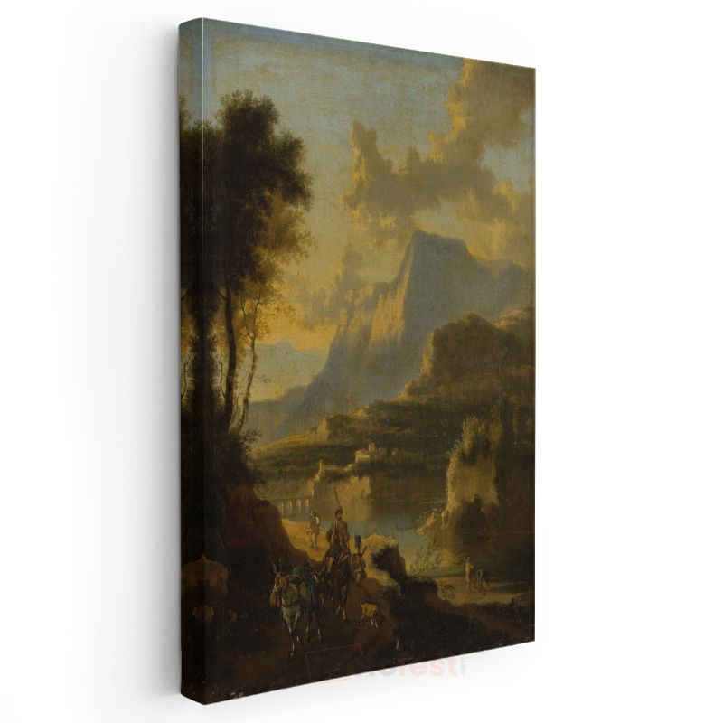 Claude Lorrain - Altın Işıklı Vadi Kanvas Tablo