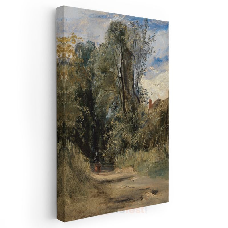 John Constable - Kır Yolu Kanvas Tablo