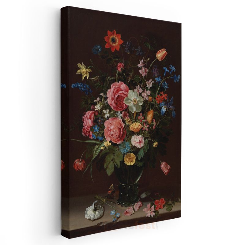 Jan Davidsz de Heem - Çiçek Buketi Kanvas Tablo