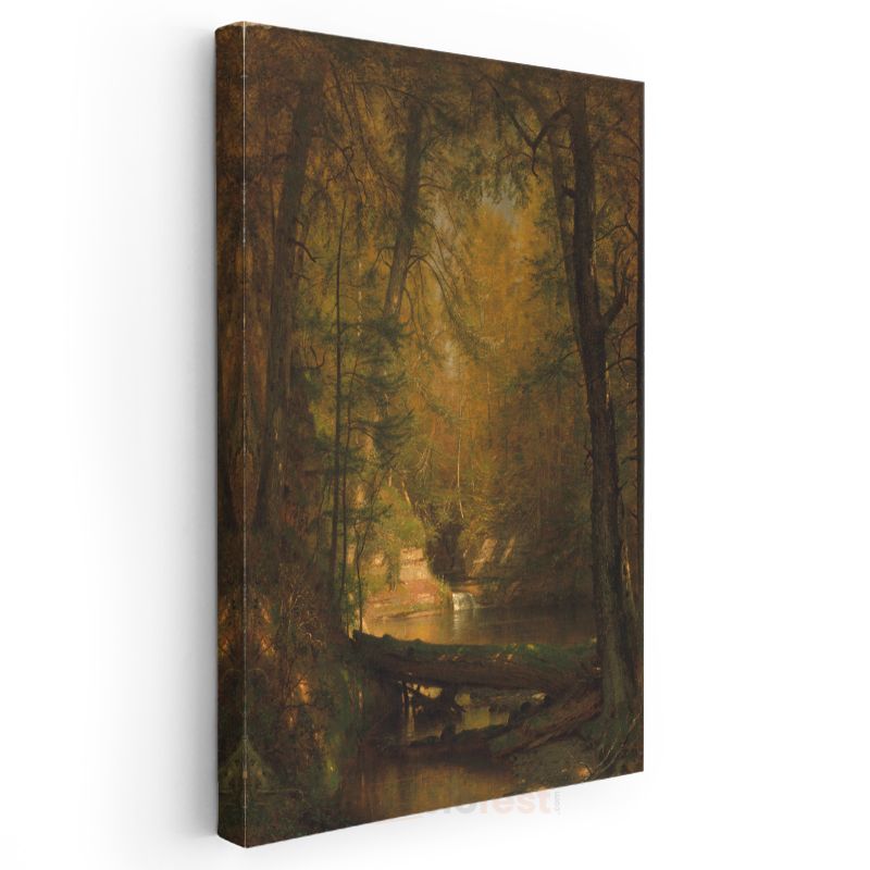 Albert Bierstadt - Sonbahar Ormanı Kanvas Tablo