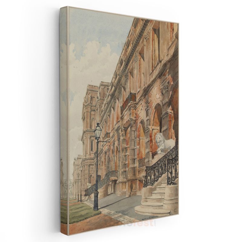 Richard Parkes Bonington - Tarihi Saray Cephesi Kanvas Tablo