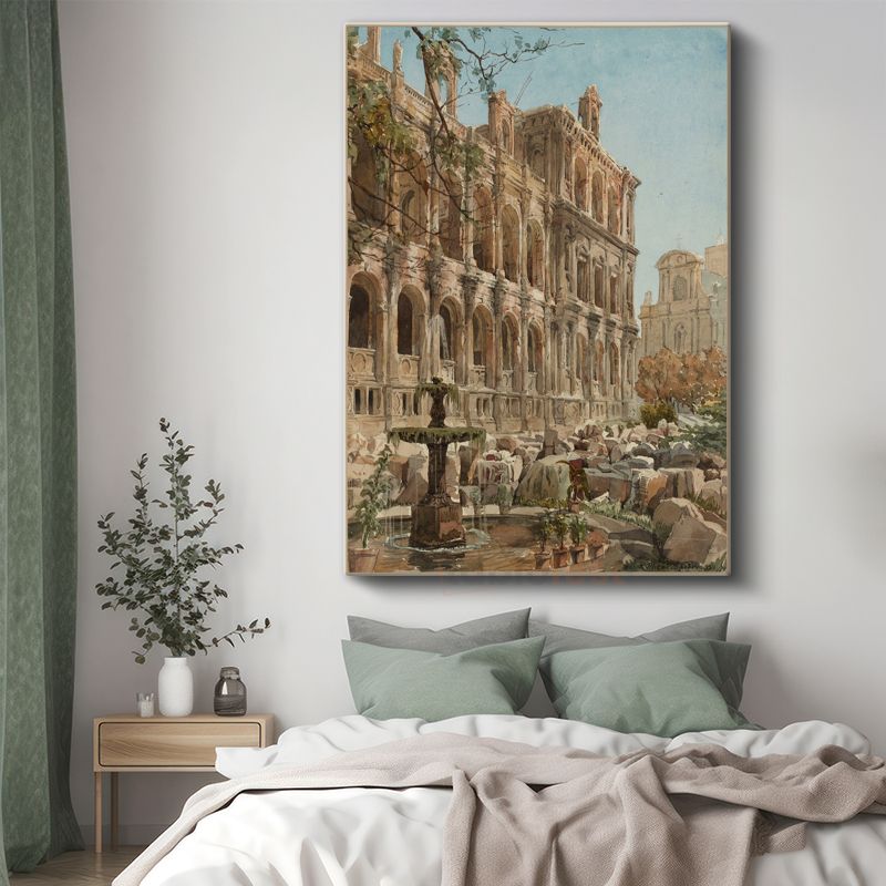 Richard Parkes Bonington - Roma Harabeleri Kanvas Tablo
