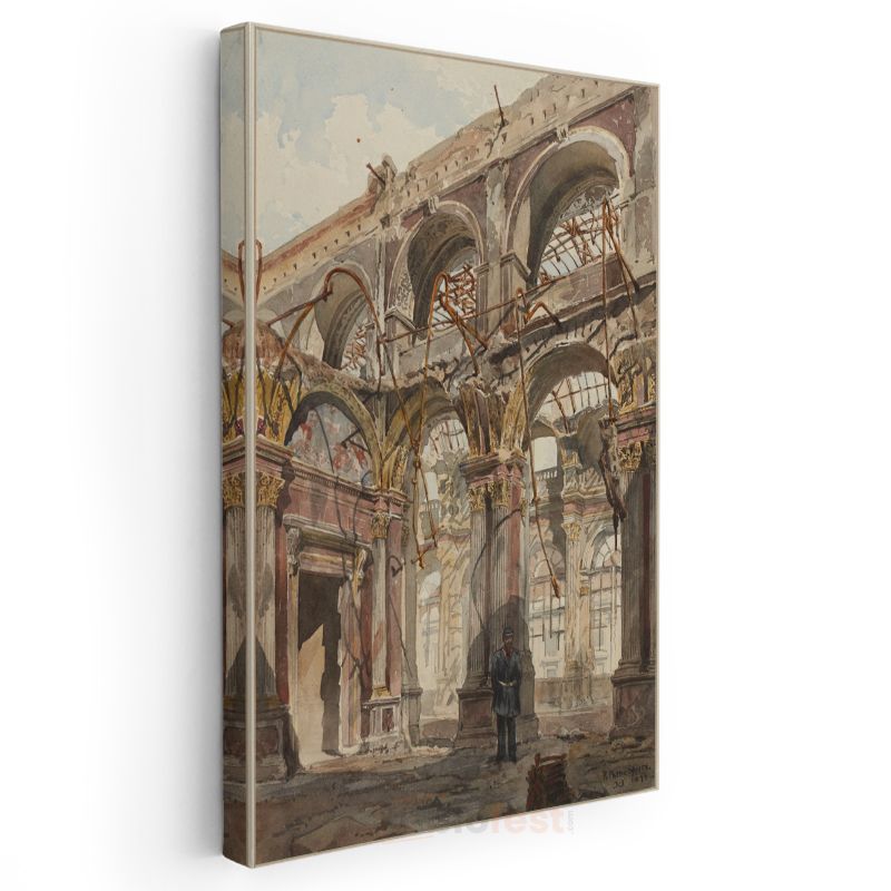 Richard Parkes Bonington - Katedral İçi Kanvas Tablo